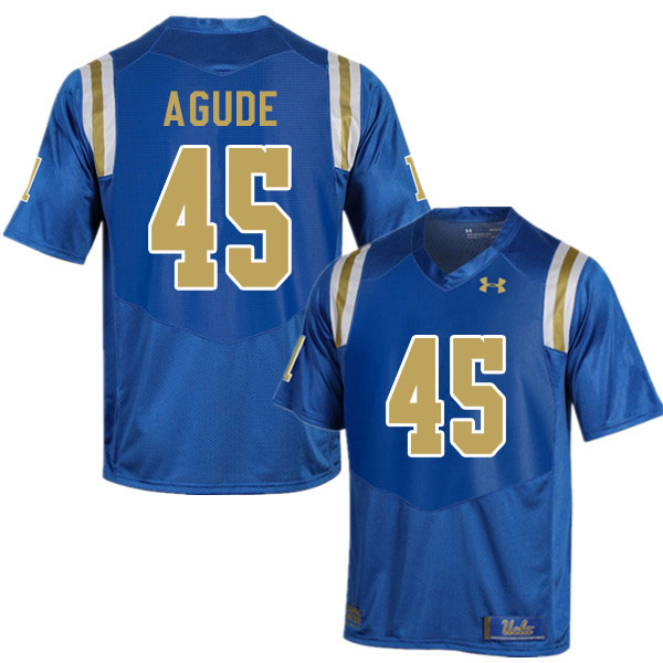 Men #45 Mitchell Agude UCLA Bruins College Football Jerseys Sale-Blue - Click Image to Close